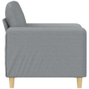 vidaXL világosszürke szövet kanapéfotel 60 cm