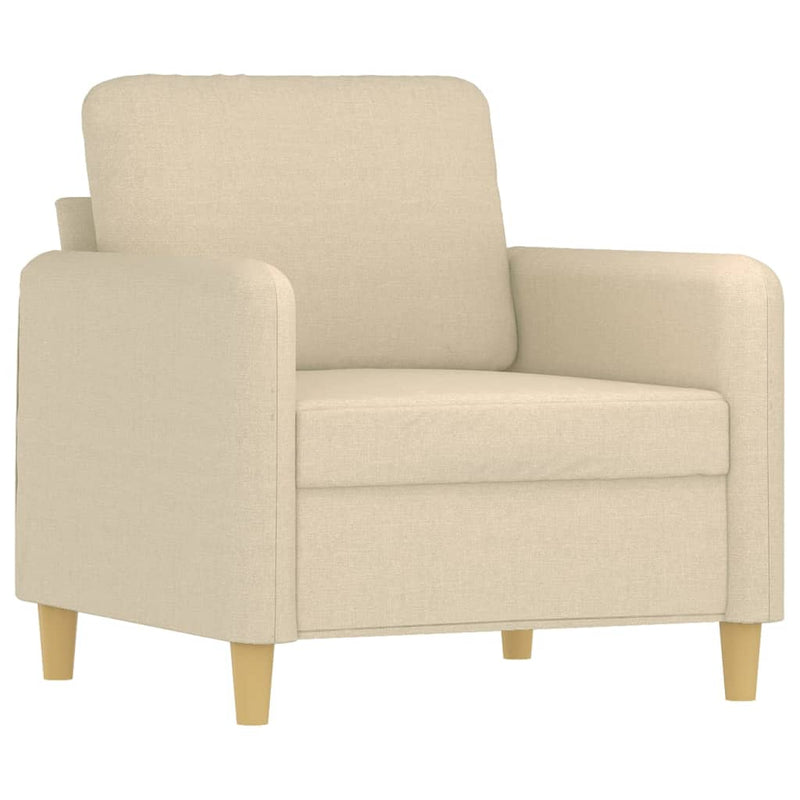 vidaXL krémszínű szövet kanapéfotel 60 cm