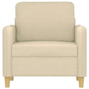 vidaXL krémszínű szövet kanapéfotel 60 cm