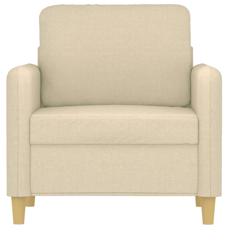 vidaXL krémszínű szövet kanapéfotel 60 cm