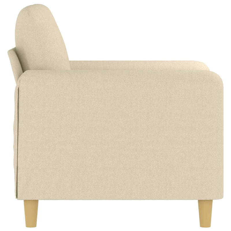 vidaXL krémszínű szövet kanapéfotel 60 cm