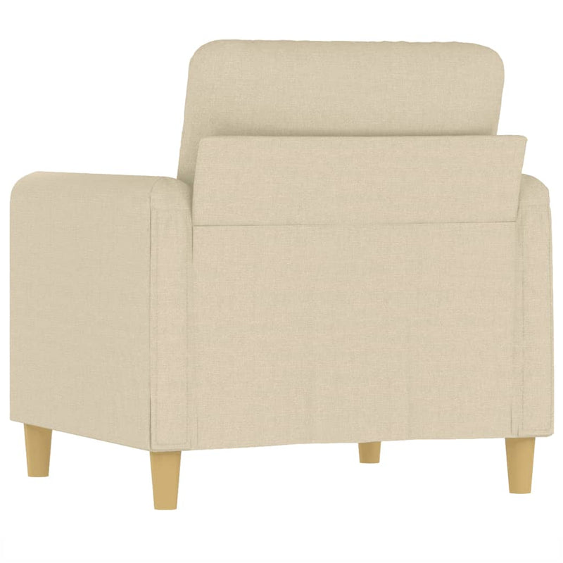 vidaXL krémszínű szövet kanapéfotel 60 cm
