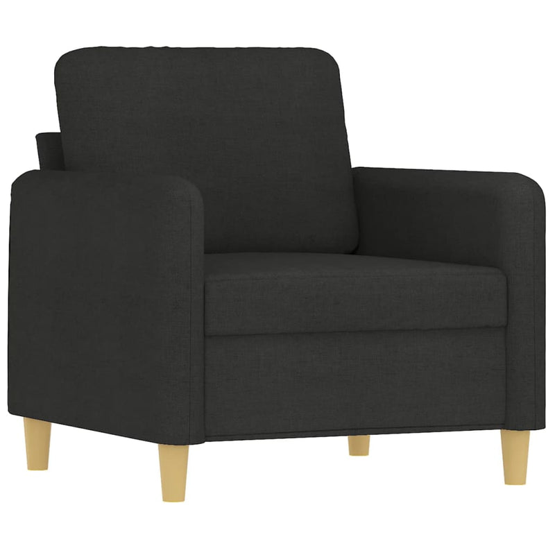 vidaXL fekete szövet kanapéfotel 60 cm