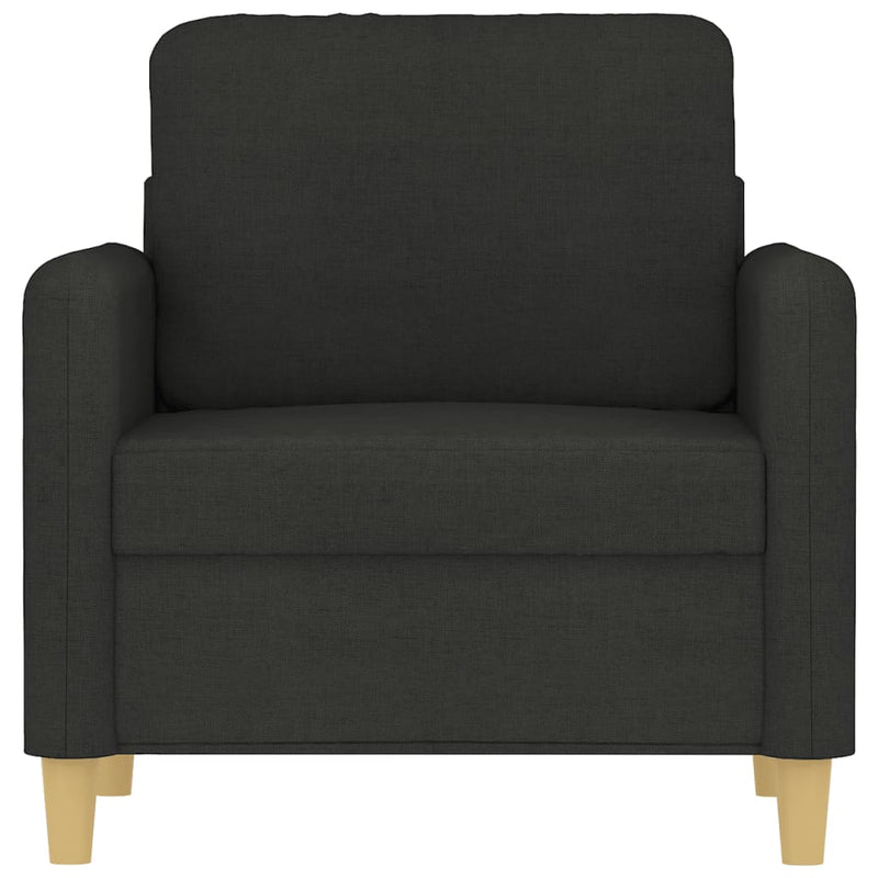 vidaXL fekete szövet kanapéfotel 60 cm