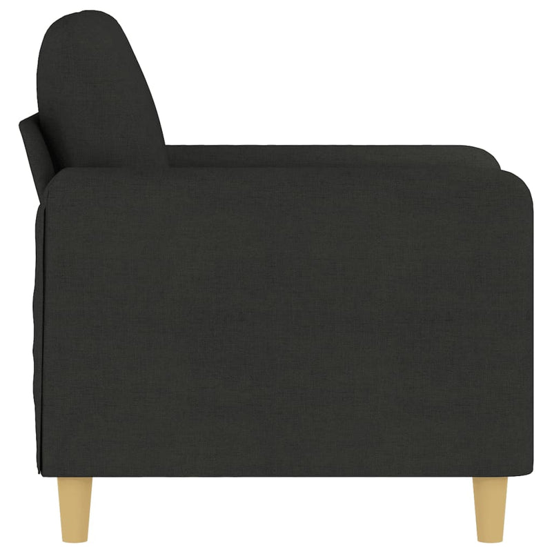 vidaXL fekete szövet kanapéfotel 60 cm