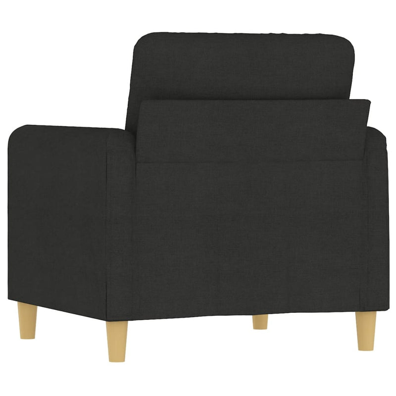 vidaXL fekete szövet kanapéfotel 60 cm