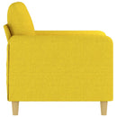 vidaXL világossárga szövet kanapéfotel 60 cm