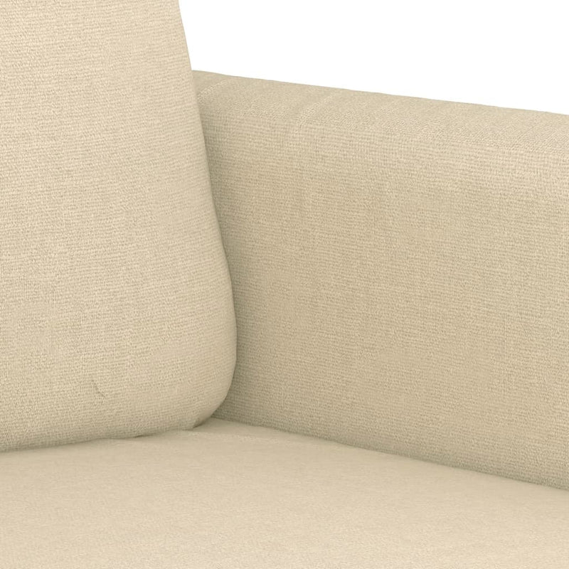 vidaXL kétszemélyes krémszínű szövetkanapé 120 cm