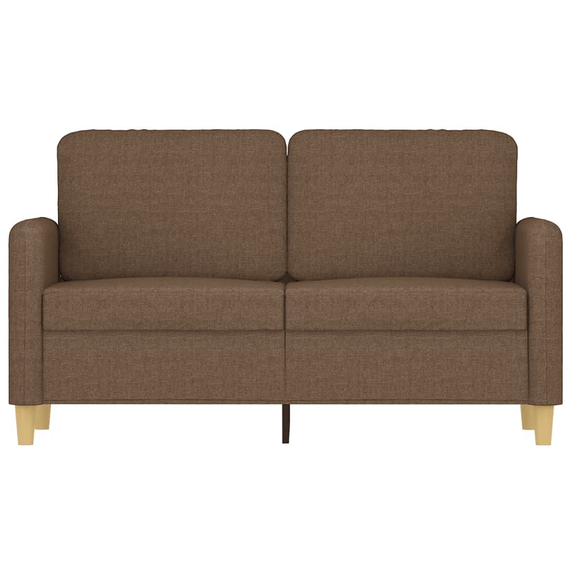 vidaXL kétszemélyes barna szövetkanapé 120 cm