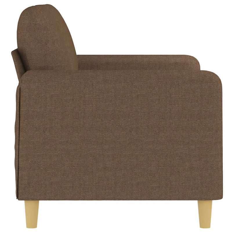 vidaXL kétszemélyes barna szövetkanapé 120 cm