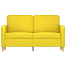vidaXL 2 személyes világossárga szövet kanapé 120 cm