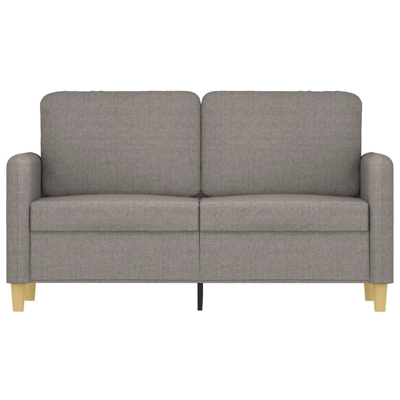 vidaXL kétszemélyes fekete szövetkanapé 120 cm