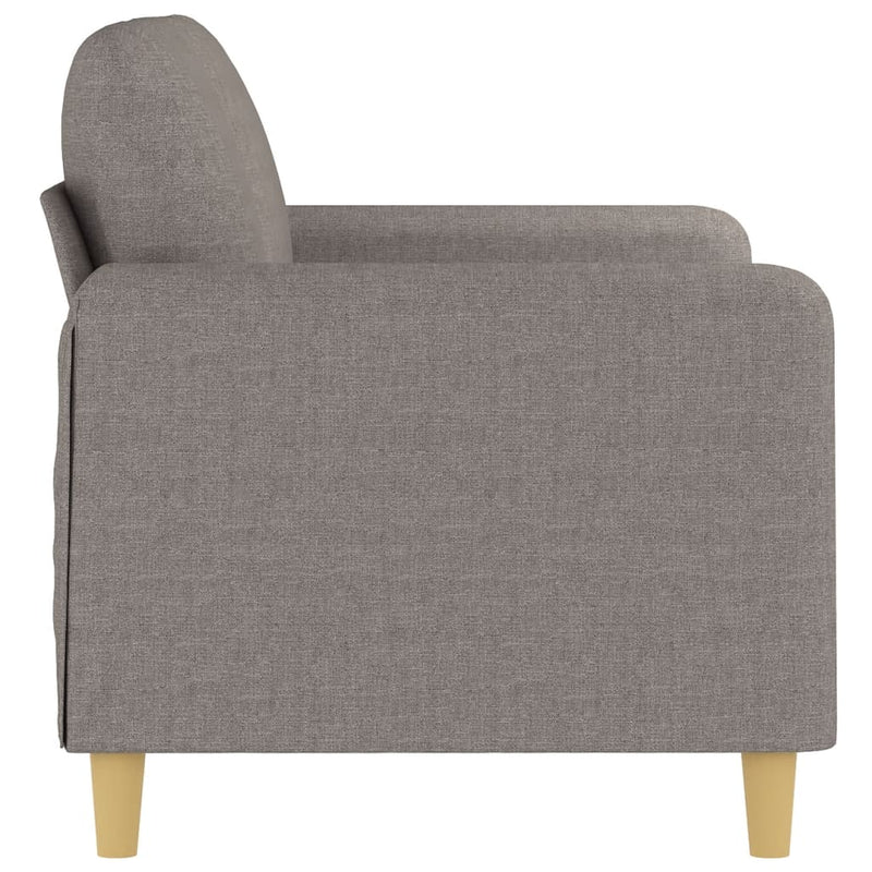 vidaXL kétszemélyes fekete szövetkanapé 120 cm