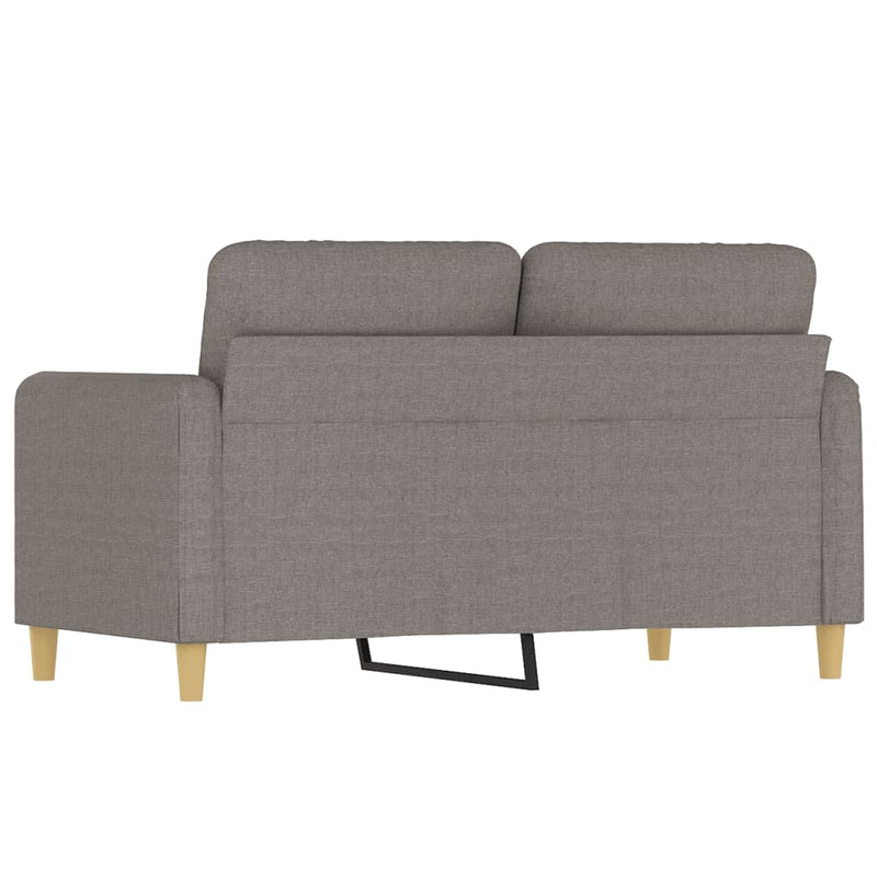 vidaXL kétszemélyes fekete szövetkanapé 120 cm