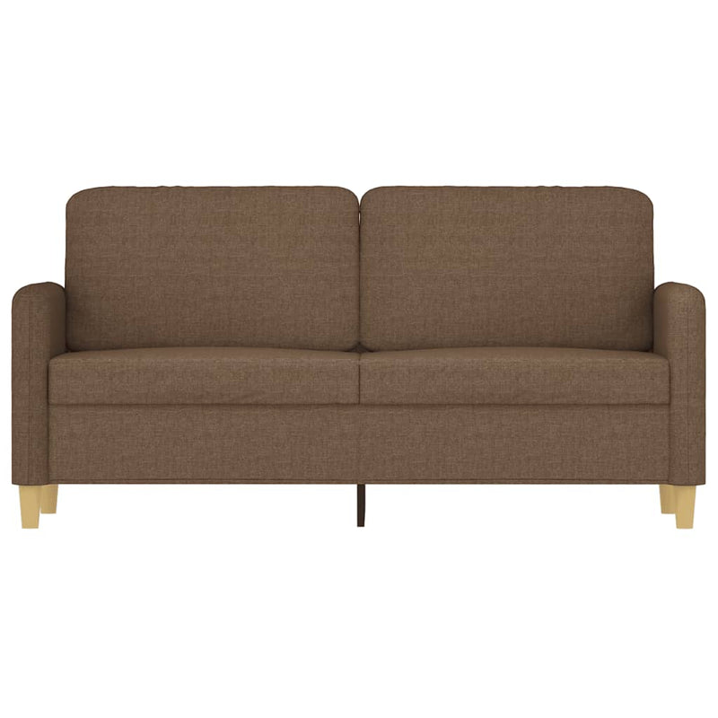 vidaXL kétszemélyes barna szövetkanapé 140 cm