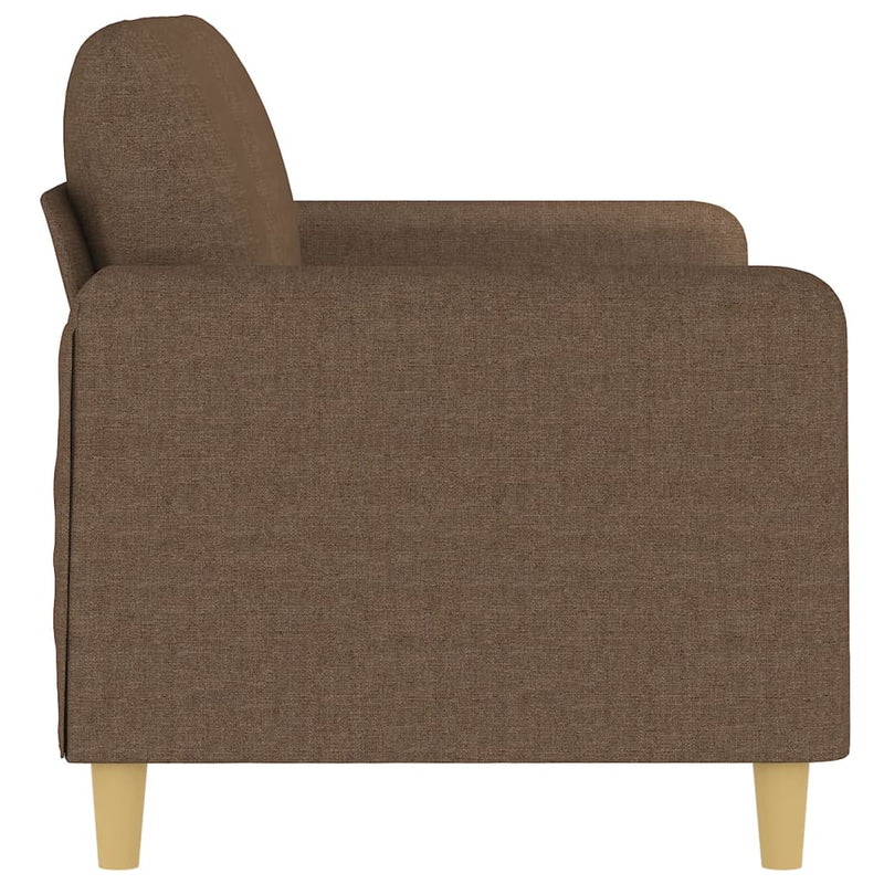 vidaXL kétszemélyes barna szövetkanapé 140 cm