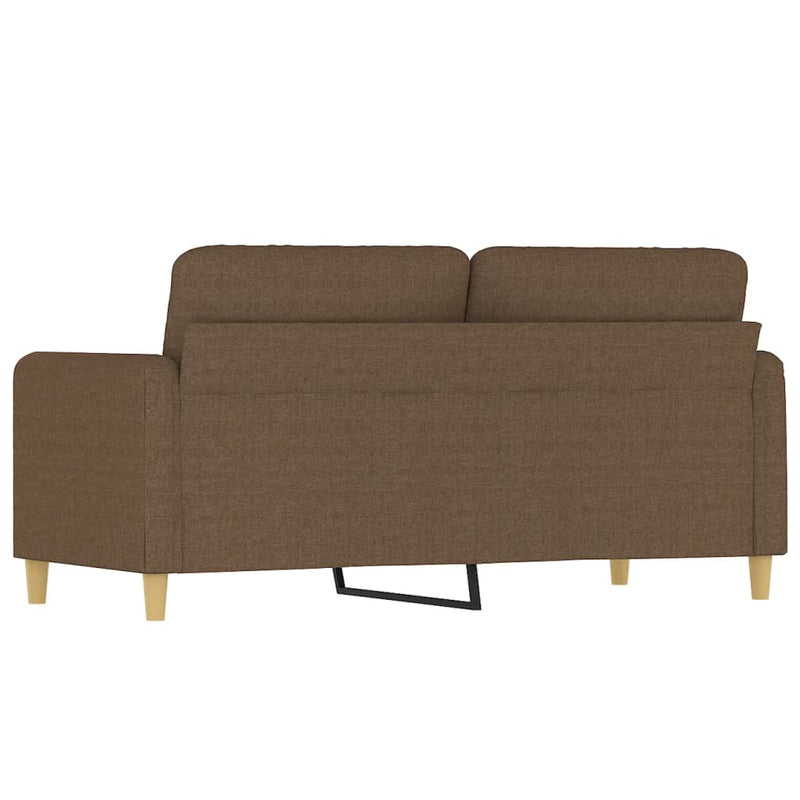 vidaXL kétszemélyes barna szövetkanapé 140 cm