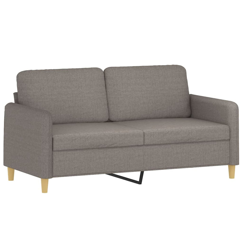 vidaXL kétszemélyes tópszínű szövet kanapé 140 cm