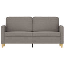 vidaXL kétszemélyes tópszínű szövet kanapé 140 cm