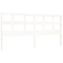 vidaXL tömör fa ágykeret fejtámlával 200 x 200 cm