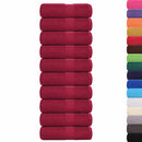 vidaXL 10 db bordó színű vendégtörölköző FROGN 30 x 50 cm 360 g/m²