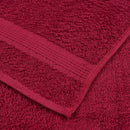 vidaXL 10 db bordó színű vendégtörölköző FROGN 30 x 50 cm 360 g/m²