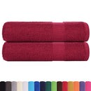vidaXL 2 db FROGN bordó kéztörlő 50 x 100 cm 360 g/m²