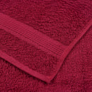 vidaXL 4 db FROGN bordó kéztörlő 50 x 100 cm 360 g/m²