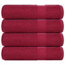 vidaXL Zuhanytörülközők FROGN 4 db Bordeaux 70x140 cm 360 gsm