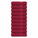 vidaXL Zuhanytörülközők FROGN 10 db Bordeaux 70x140 cm 360 gsm