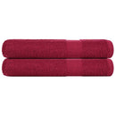 vidaXL 2 db bordó szaunatörölköző FROGN 80 x 200 cm 360 g/m²