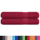 vidaXL 2 db bordó szaunatörölköző FROGN 80 x 200 cm 360 g/m²