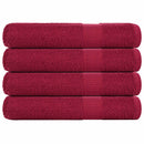 vidaXL 4 db bordó szaunatörölköző FROGN 80 x 200 cm 360 g/m²