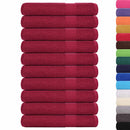 vidaXL 10 db FROGN szaunatörölköző bordó 80 x 200 cm 360 g/m²