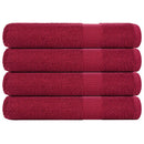 vidaXL 4 db FROGN törölköző bordó 100 x 200 cm 360 g/m²