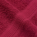 vidaXL 10 db FROGN törölköző bordó 100 x 200 cm 360 g/m²