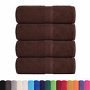 vidaXL 4 db barna FROGN mosdótörölköző 30 x 30 cm 360 g/m²