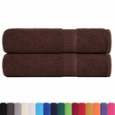 vidaXL 2 db FROGN mintás kéztörlő barna 50 x 100 cm 360 g/m²