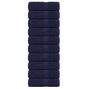 vidaXL 10 db sötétkék FROGN mosdótörölköző 30 x 30 cm 360 g/m²