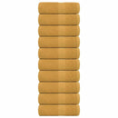 vidaXL 10 db FROGN vendégtörölköző arany 30 x 50 cm 360 g/m²
