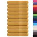 vidaXL 10 db FROGN törölköző arany 100 x 200 cm 360 g/m²