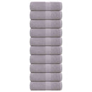 vidaXL 10 db szürke FROGN mosdótörölköző 30 x 30 cm 360 g/m²
