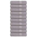 vidaXL 10 db szürke FROGN kéztörlő 50 x 100 cm 360 g/m²