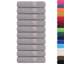 vidaXL Zuhanytörölközők FROGN 10 db Szürke 70 x 140 cm 360 100% Pamut