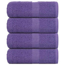vidaXL 4 db lila vendégtörölköző FROGN 30 x 50 cm 360 g/m²