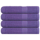 vidaXL 4 db lila szaunatörölköző FROGN 80 x 200 cm 360 g/m²