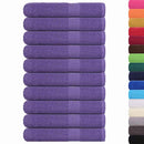 vidaXL 10 db FROGN törölköző lila 100 x 200 cm 360 g/m²
