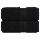 vidaXL 2 db fekete FROGN mosdótörölköző 30 x 30 cm 360 g/m²