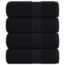 vidaXL 4 db FROGN mosdótörölköző fekete 30 x 30 cm 360 g/m²