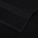 vidaXL 10 db FROGN mintás kéztörlő fekete 50 x 100 cm 360 g/m²